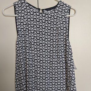 Zara woman tank top size small geo print
